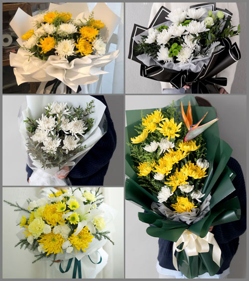 河北张家口蔚县下宫村乡白事花束代送